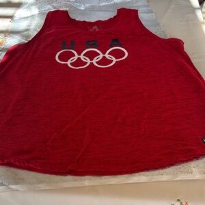 Team Apparel Red USA Olympic Tank Top